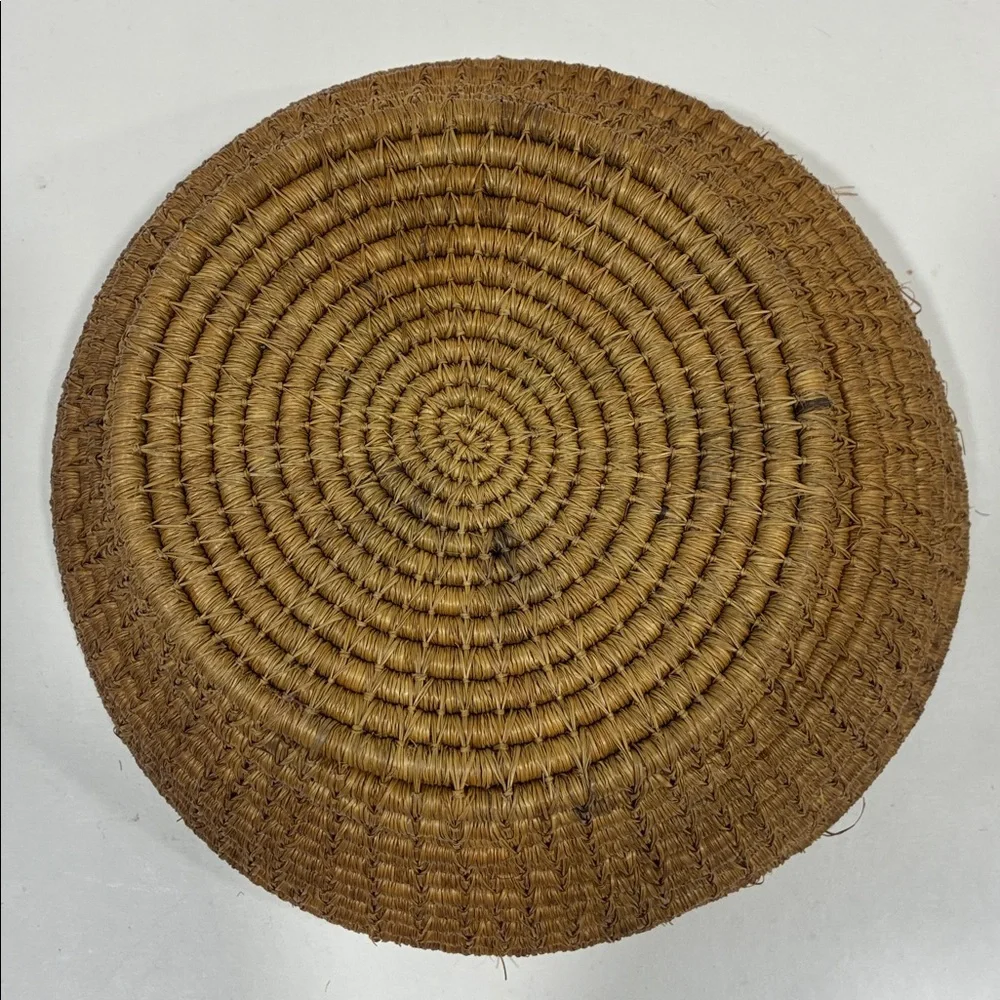 Handwoven Brown Basket W/ a Bendy Flowy Feel Very Sturdy Bread Basket  Holiday